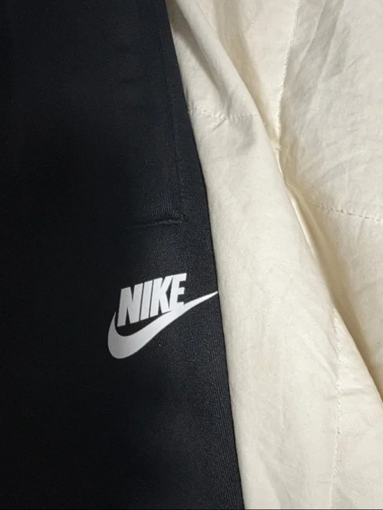 Nike Black Kids' Joggers with White Logo and Side Trim - Picture 4 of 6